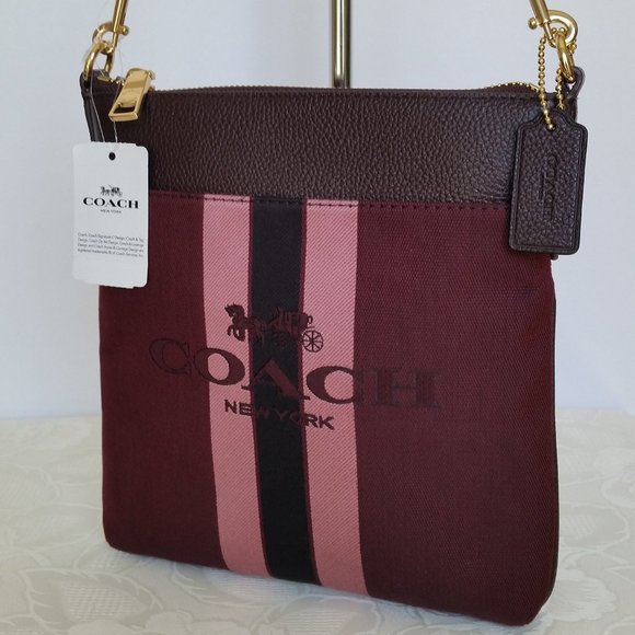 COACH Kitt Horse and Carriage Jacquard Crossbody - Picture 3 of 15